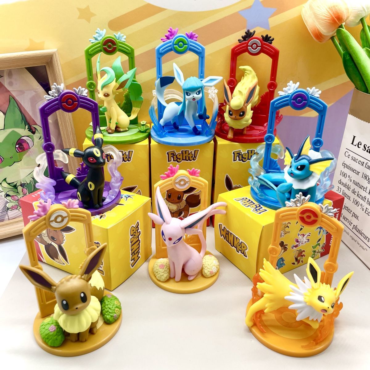 Car Accessories For Decoration - Pokémon cartoon figurine collectible desktop decoration,