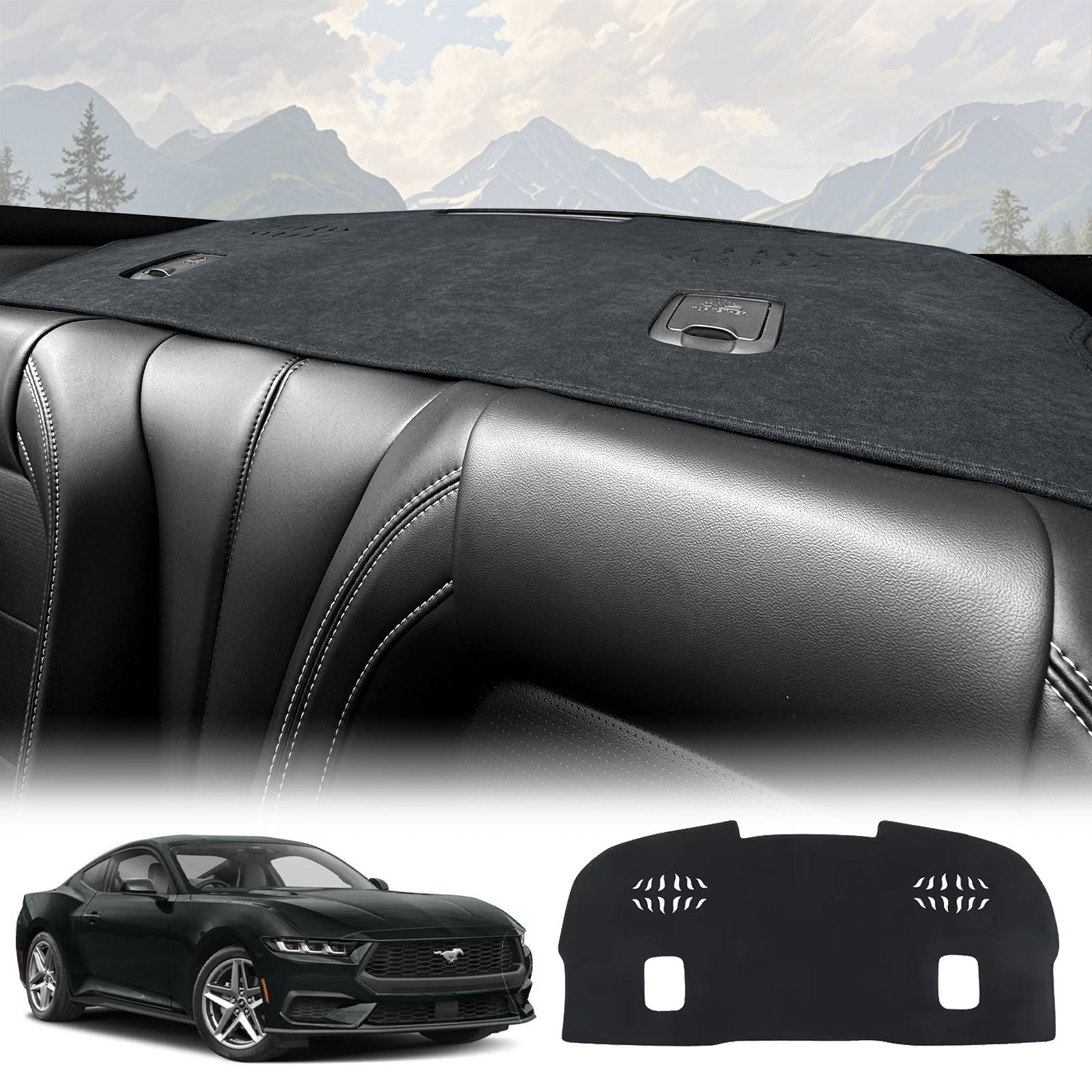 Car Anti-Slip Dashboard Mat - for Ford Mustang 2024 2025 2026