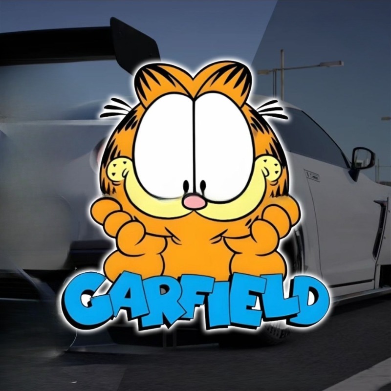Creative cartoon cute Garfield - Car Accessories For Decoration incelemesi ve fiyatı