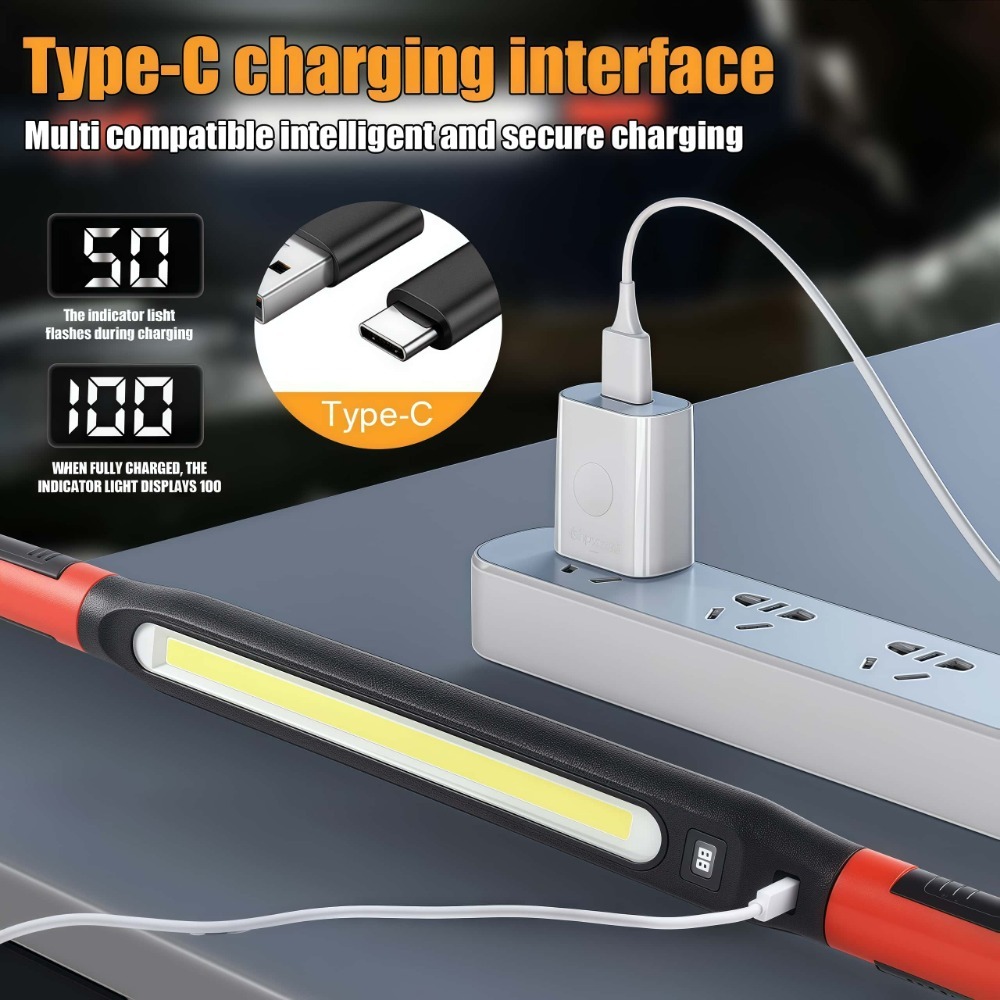 COB LED Work Light USB Recharg - Car Accessories Hanging incelemesi ve fiyatı