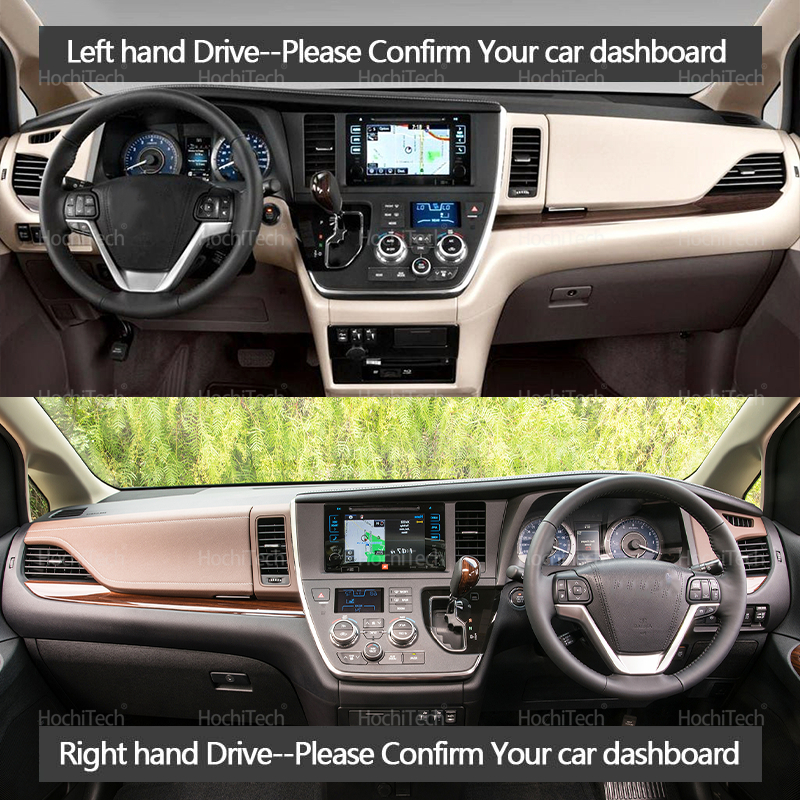 For Toyota Sienna 2015-2021 Ca - Car Anti-Slip Dashboard Mat incelemesi ve fiyatı