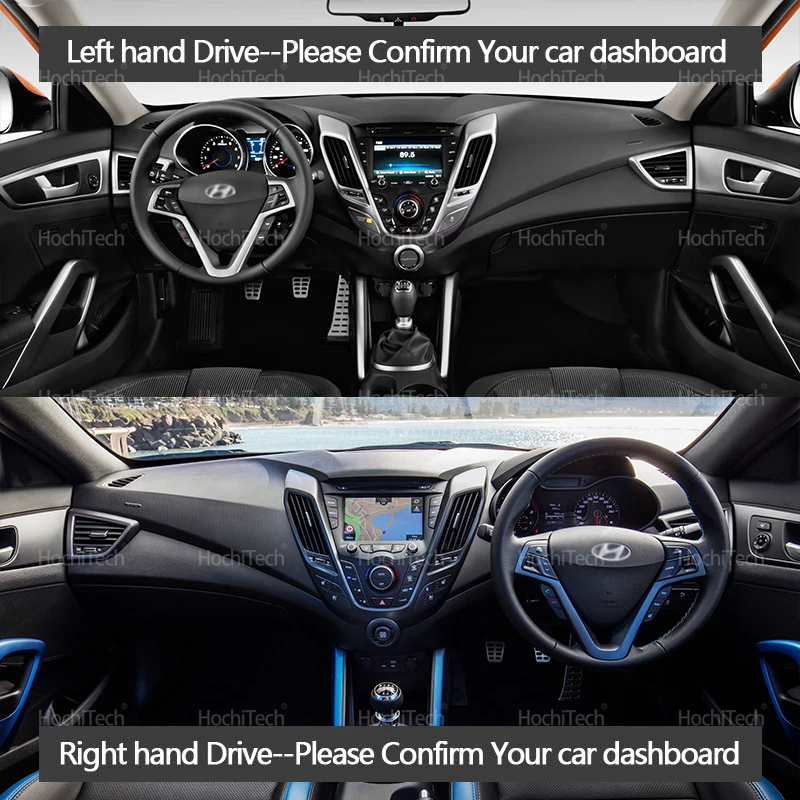 For Hyundai Veloster 2012 2013 - Car Anti-Slip Dashboard Mat incelemesi ve fiyatı