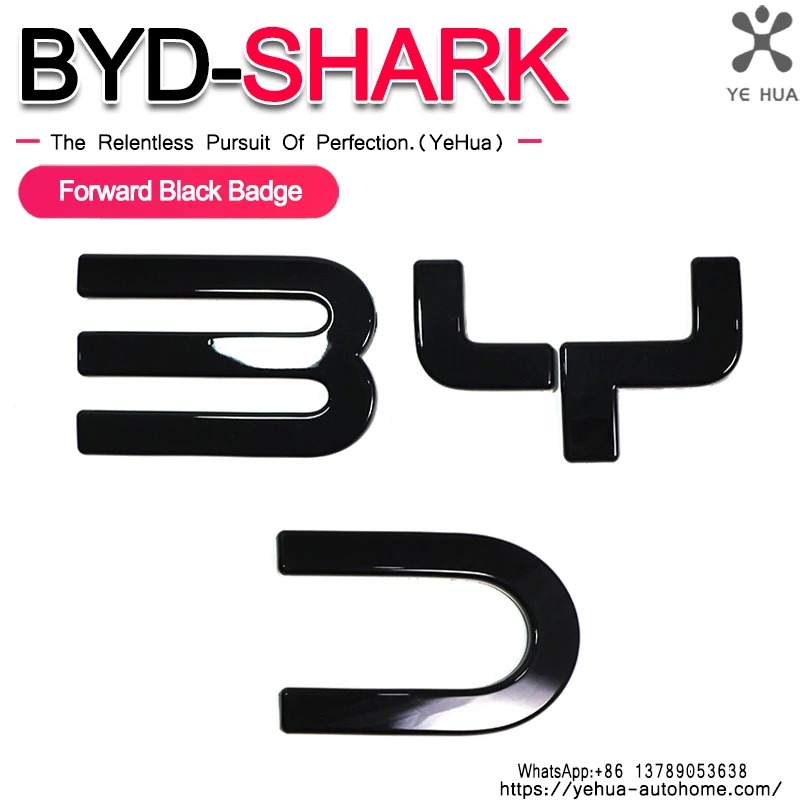 3D BYD Shark 6 Front Badge Let - Car Accessories For Decoration incelemesi ve fiyatı