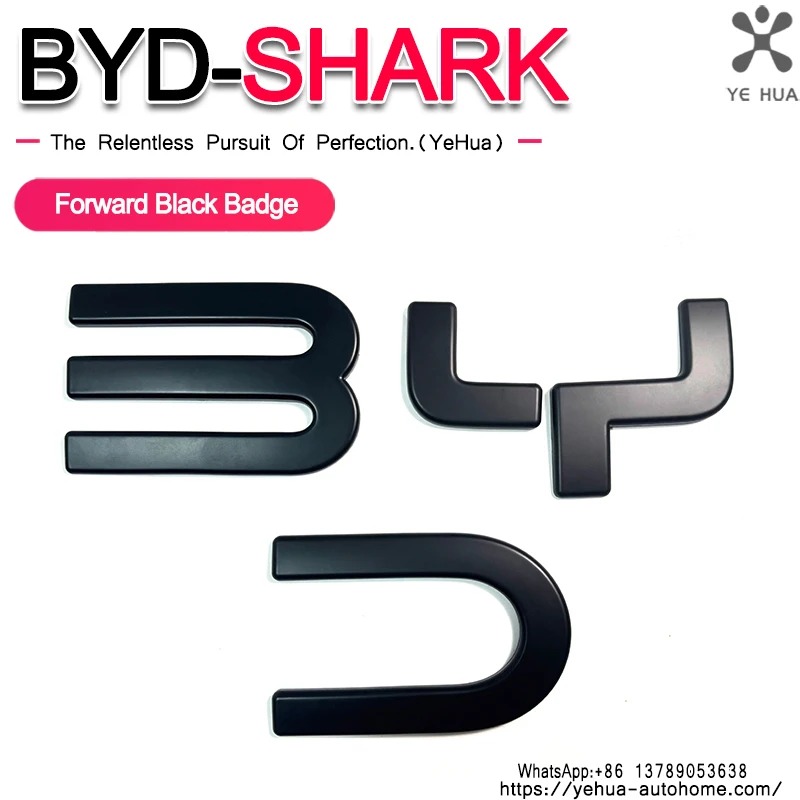 3D BYD Shark 6 Front Badge Let - Car Accessories For Decoration incelemesi ve fiyatı