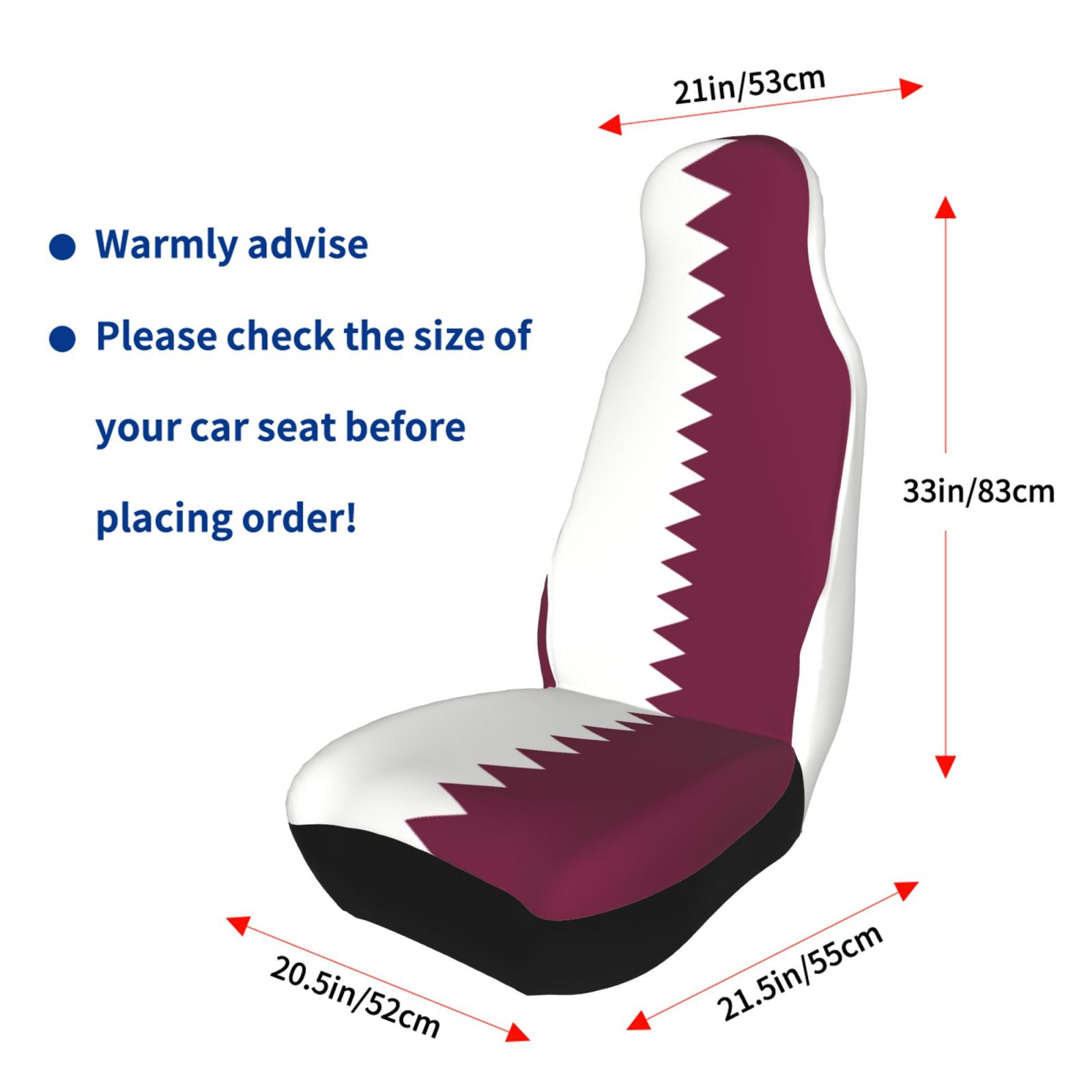 Qatar Flag Printed Patriotic-t - Car Accessories Qatar incelemesi ve fiyatı