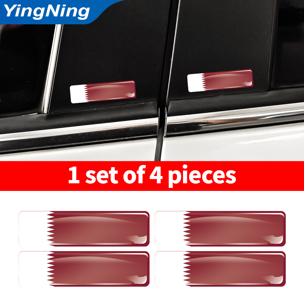 4PCS Qatar Flag Sticker Vinyl  - Car Accessories Qatar incelemesi ve fiyatı