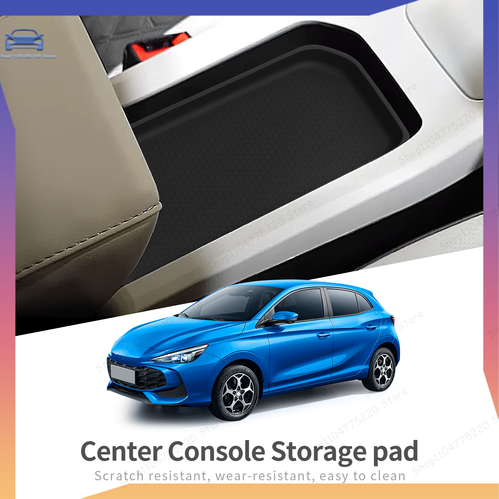 Car Center Console Storage Pad - Car Accessories Thailand incelemesi ve fiyatı