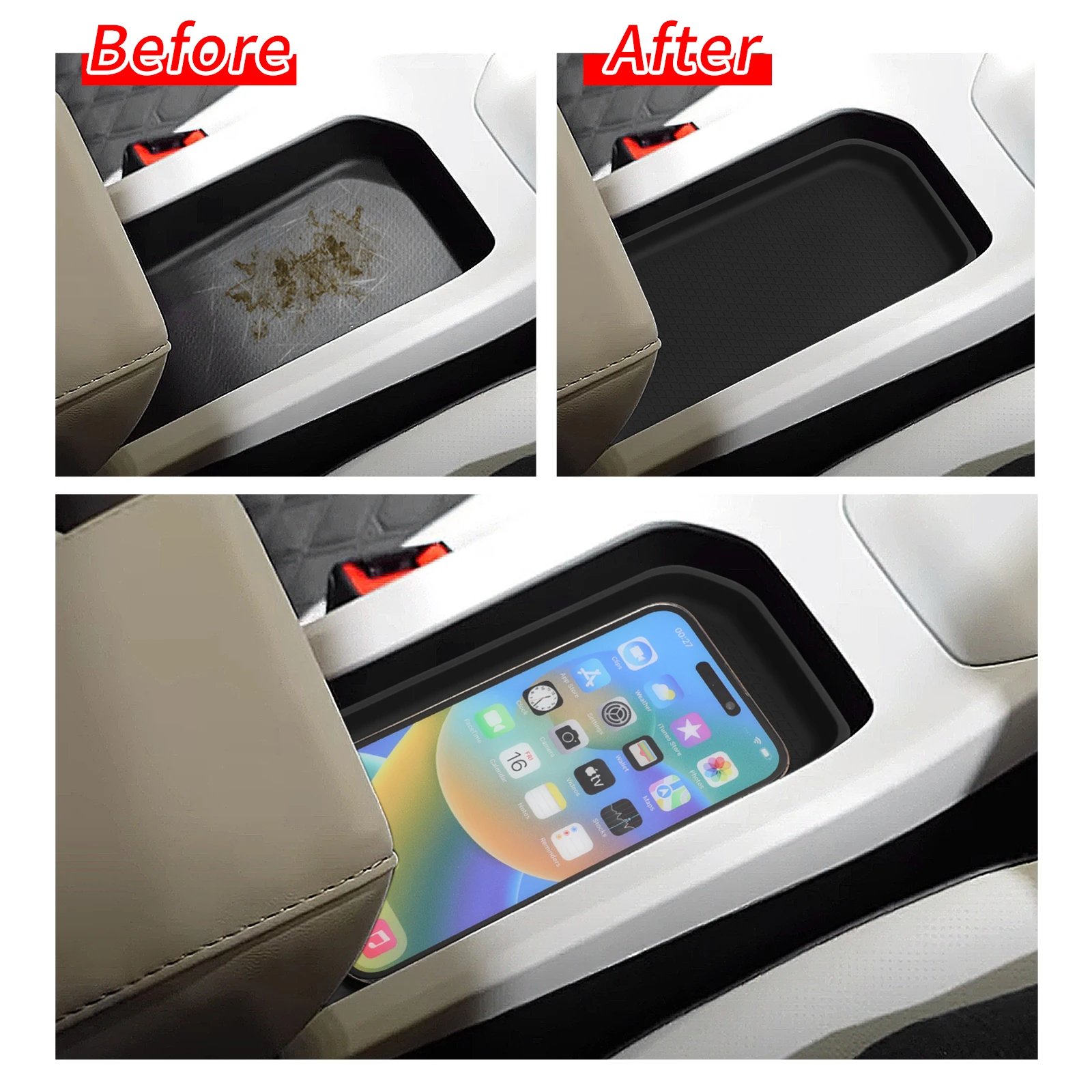 Car Center Console Storage Pad - Car Accessories Thailand incelemesi ve fiyatı