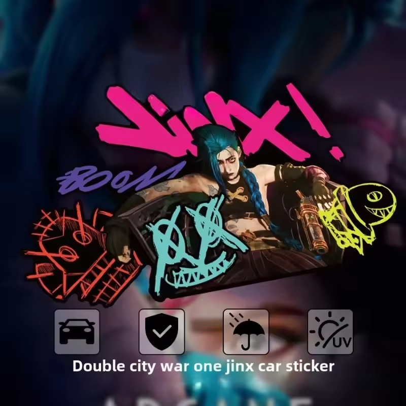 Arcane Jinx Graffiti Reflectiv - Car Accessories For Decoration incelemesi ve fiyatı