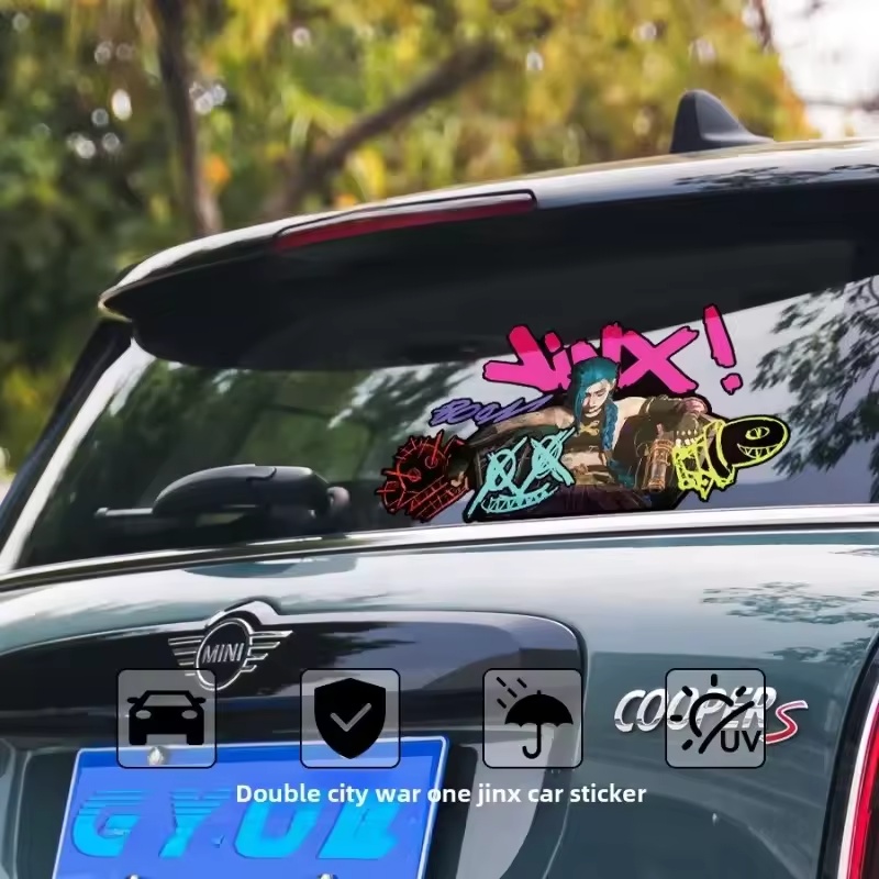 Arcane Jinx Graffiti Reflectiv - Car Accessories For Decoration incelemesi ve fiyatı