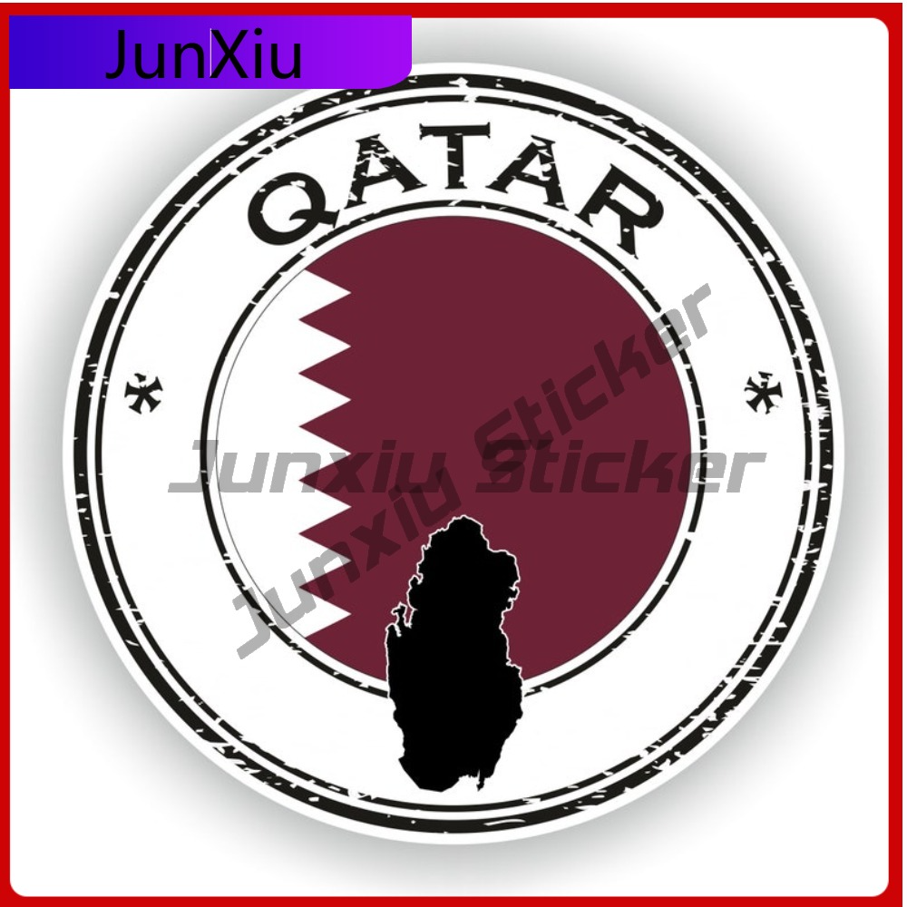 Qatar Seal Sticker Round Flag  - Car Accessories Qatar incelemesi ve fiyatı
