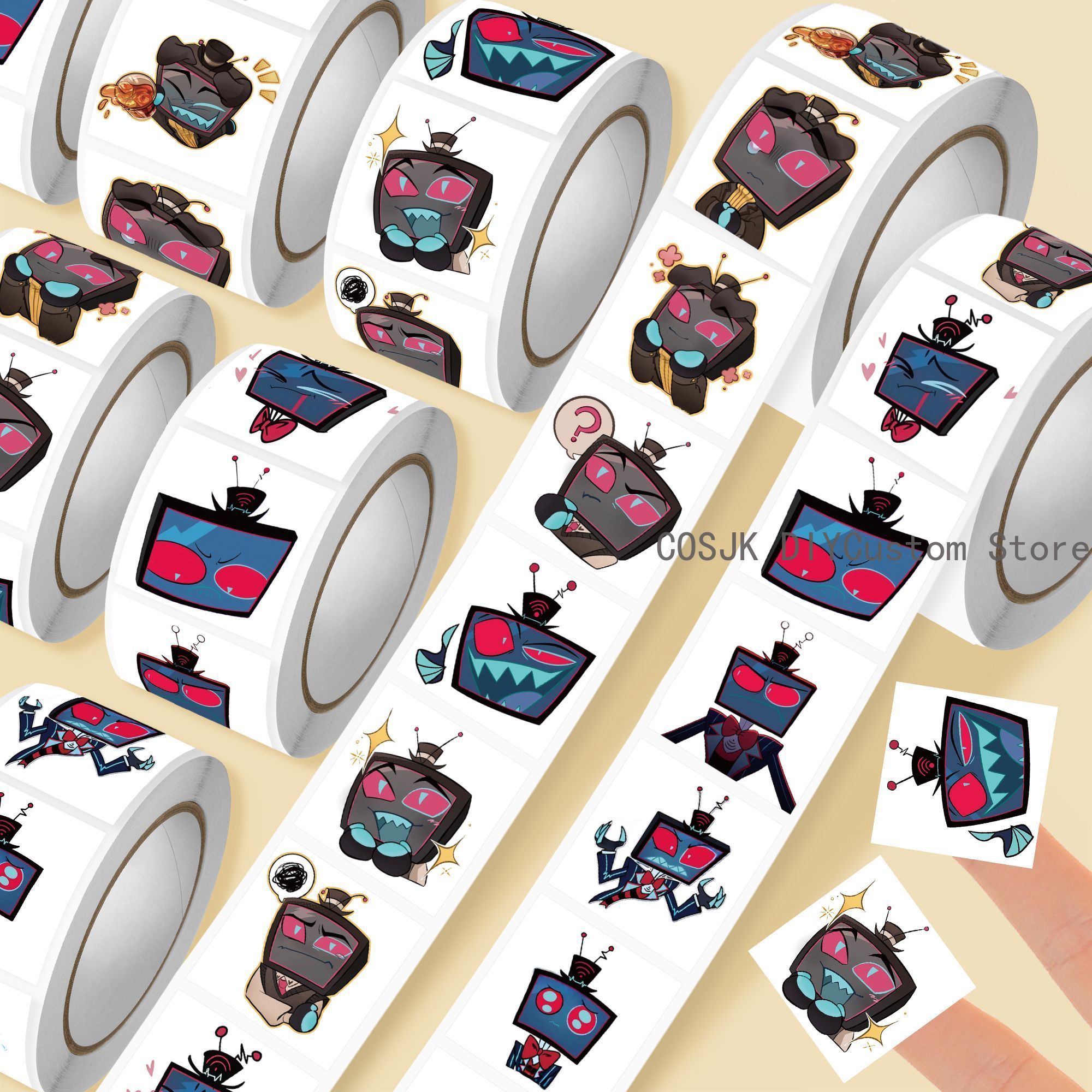 500Pc/Roll Anime Vox Q Version - Car Accessories For Decoration incelemesi ve fiyatı