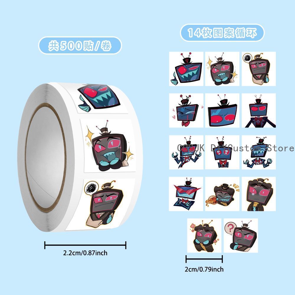 500Pc/Roll Anime Vox Q Version - Car Accessories For Decoration incelemesi ve fiyatı