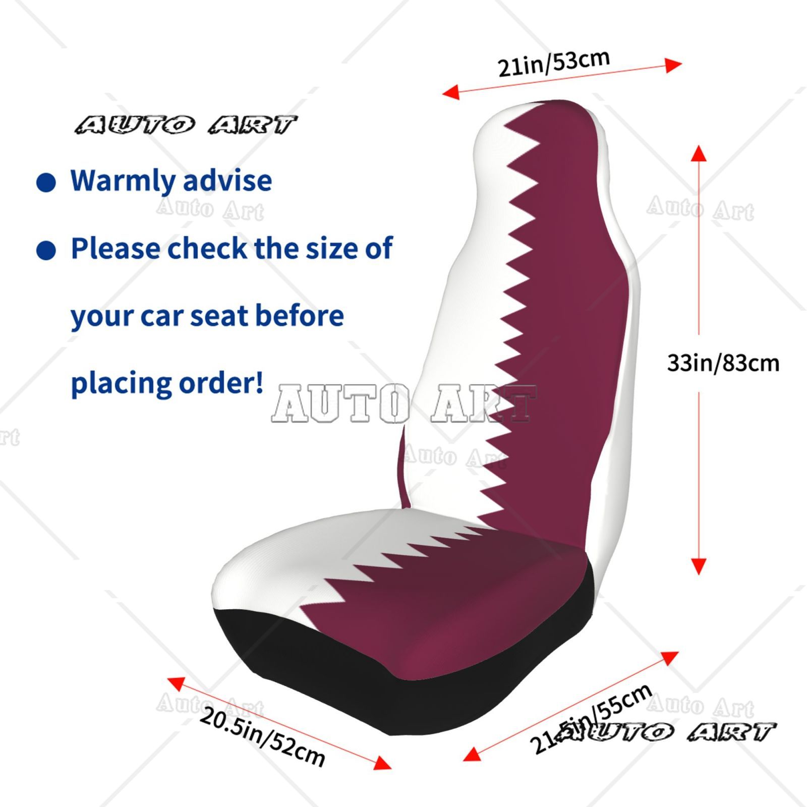 Qatar Flag Printed Patriotic-t - Car Accessories Qatar incelemesi ve fiyatı
