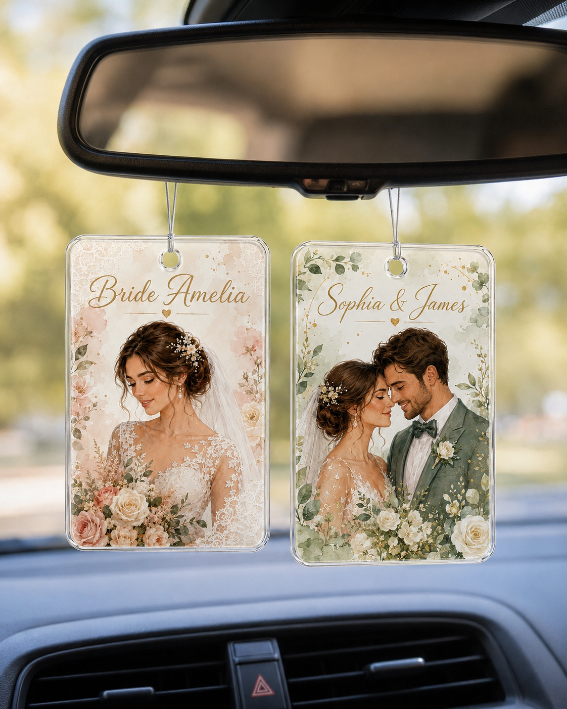2D Flat, Custom Photo Car Hang - Car Accessories Hanging incelemesi ve fiyatı