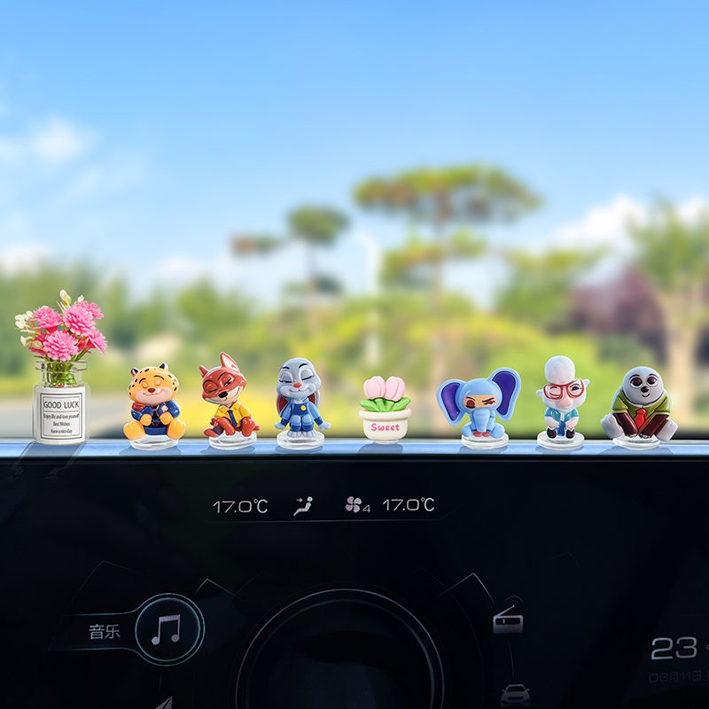 Zootopia cartoon car ornament  - Car Accessories For Decoration incelemesi ve fiyatı