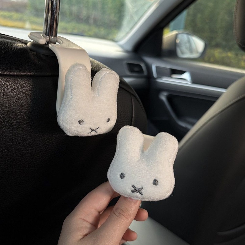 Miffy creative car hook with   - Car Accessories For Decoration incelemesi ve fiyatı