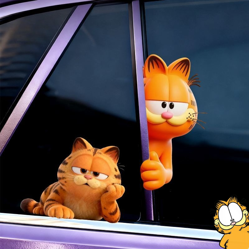 Garfield anime cartoon cute fu - Car Accessories For Decoration incelemesi ve fiyatı