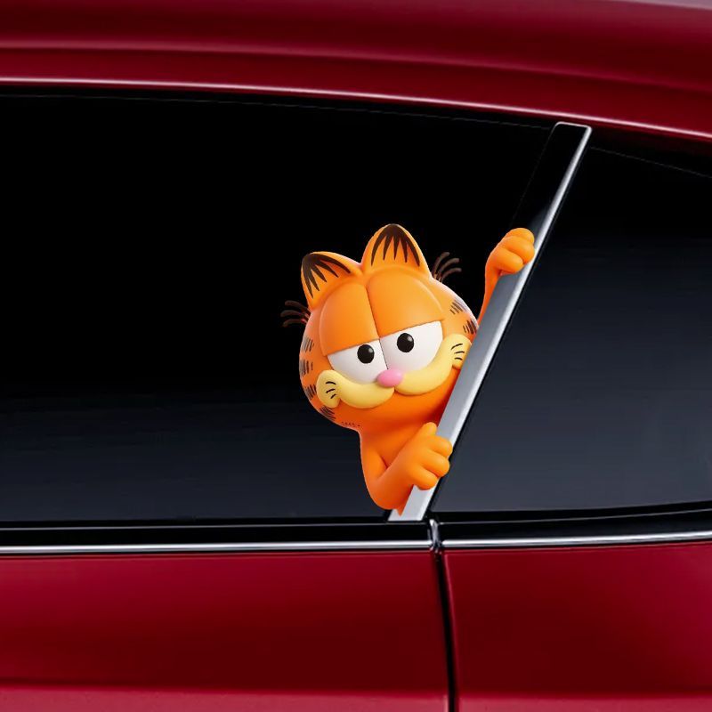 Garfield anime cartoon cute fu - Car Accessories For Decoration incelemesi ve fiyatı