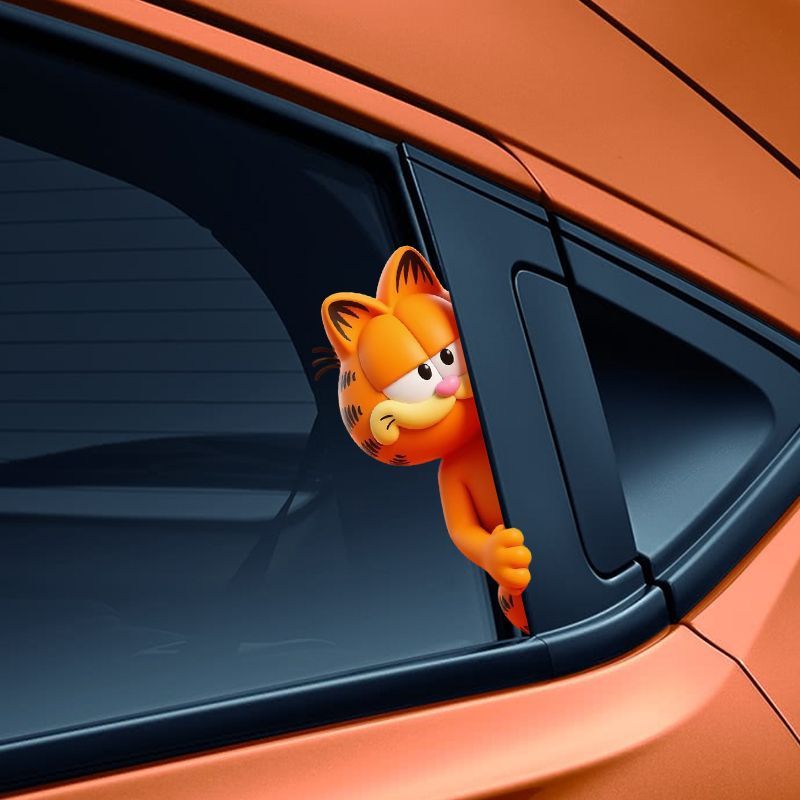 Garfield anime cartoon cute fu - Car Accessories For Decoration incelemesi ve fiyatı