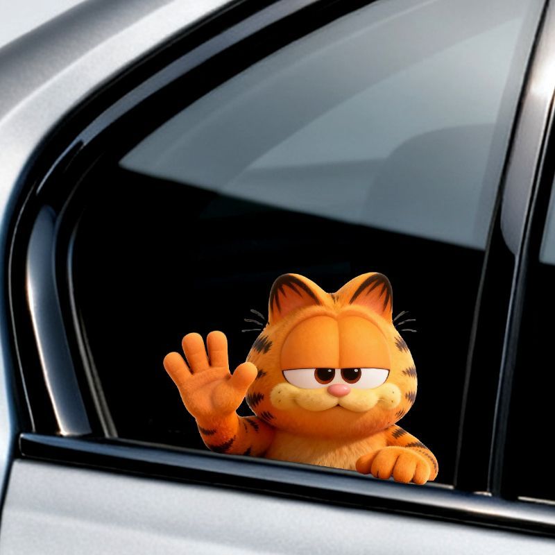 Garfield anime cartoon cute fu - Car Accessories For Decoration incelemesi ve fiyatı