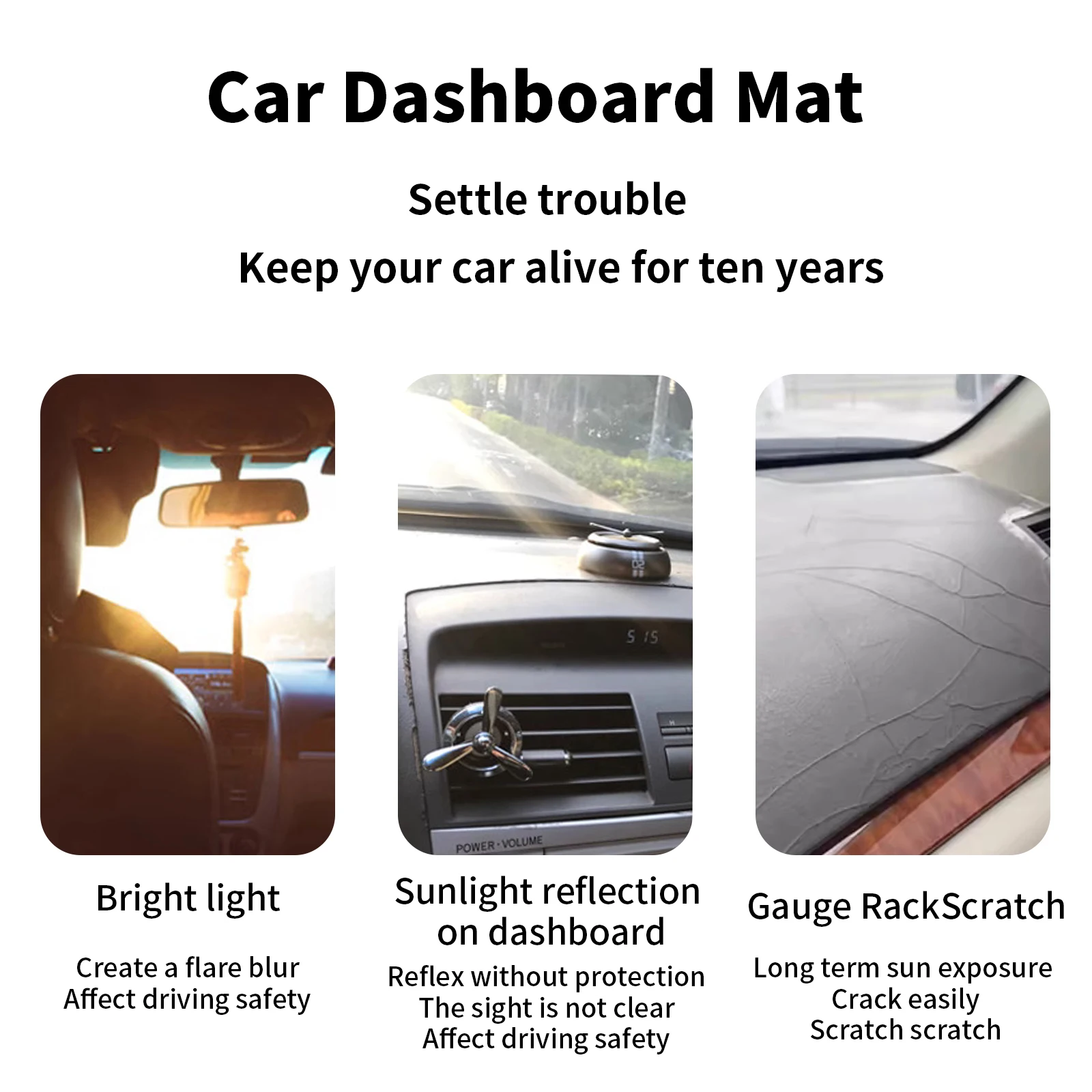 for Toyota Camry 2007-2011 XV4 - Car Anti-Slip Dashboard Mat incelemesi ve fiyatı