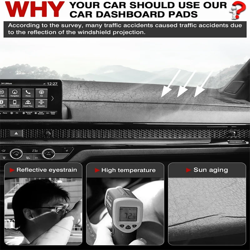 Anti-Glare Dashboard Cover Das - Car Anti-Slip Dashboard Mat incelemesi ve fiyatı