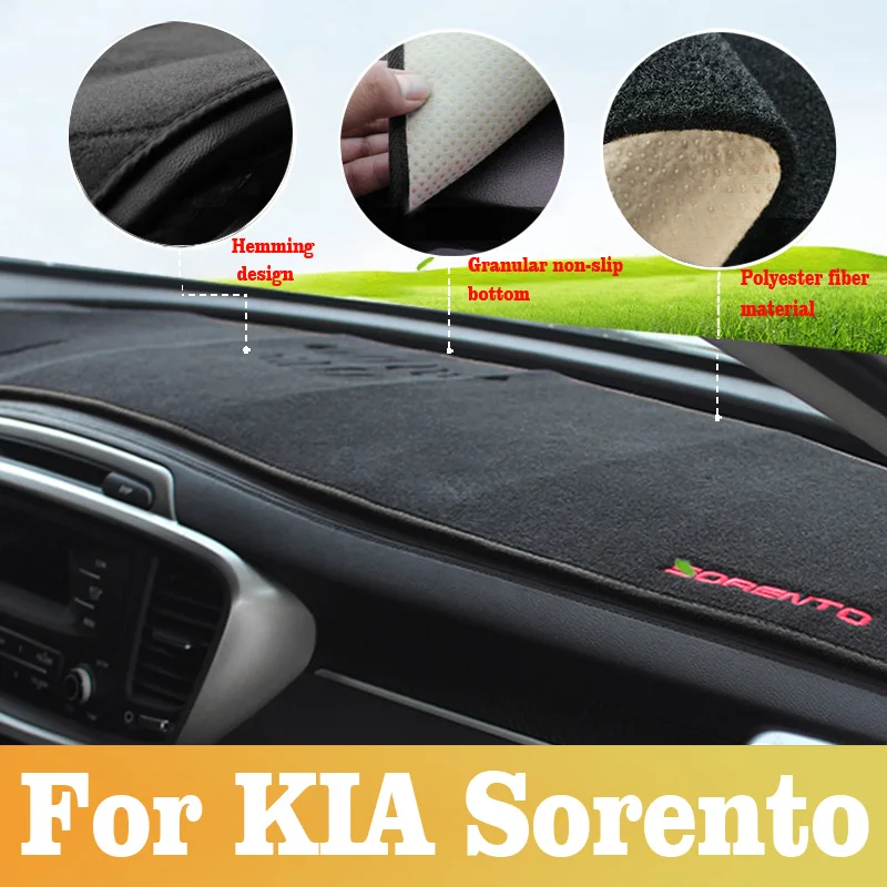 For Kia Sorento 2015~2024 Car  - Car Anti-Slip Dashboard Mat incelemesi ve fiyatı
