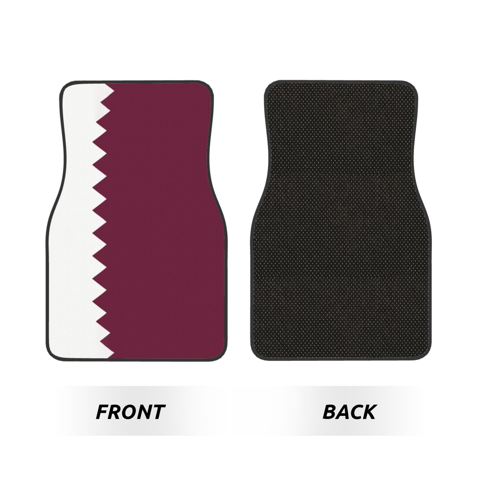 Flag of Qatar Pattern Car Floo - Car Accessories Qatar incelemesi ve fiyatı