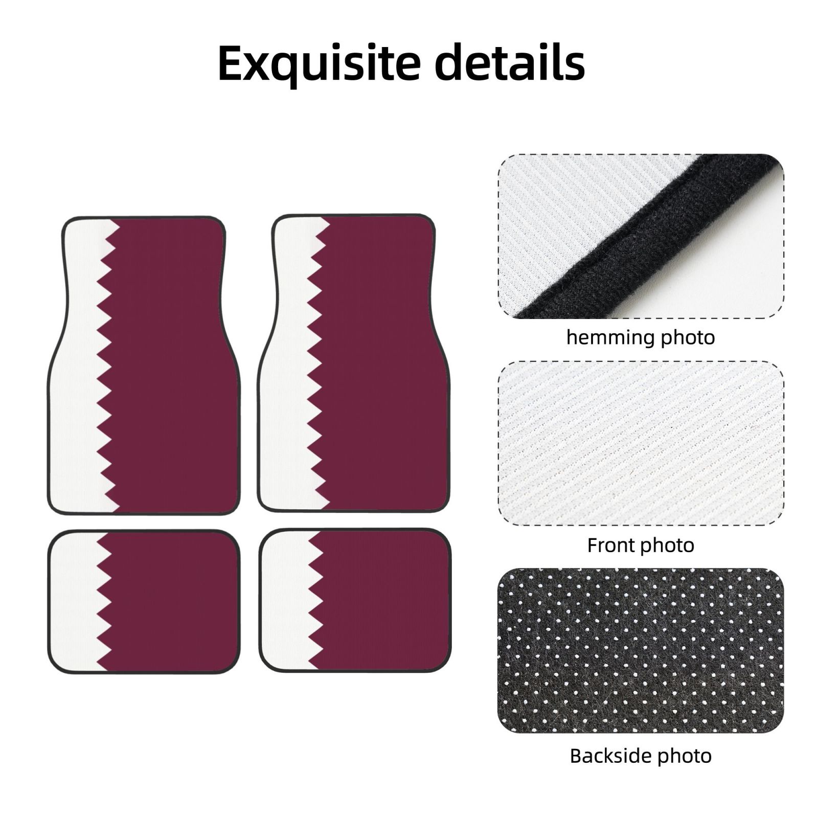 Flag of Qatar Pattern Car Floo - Car Accessories Qatar incelemesi ve fiyatı