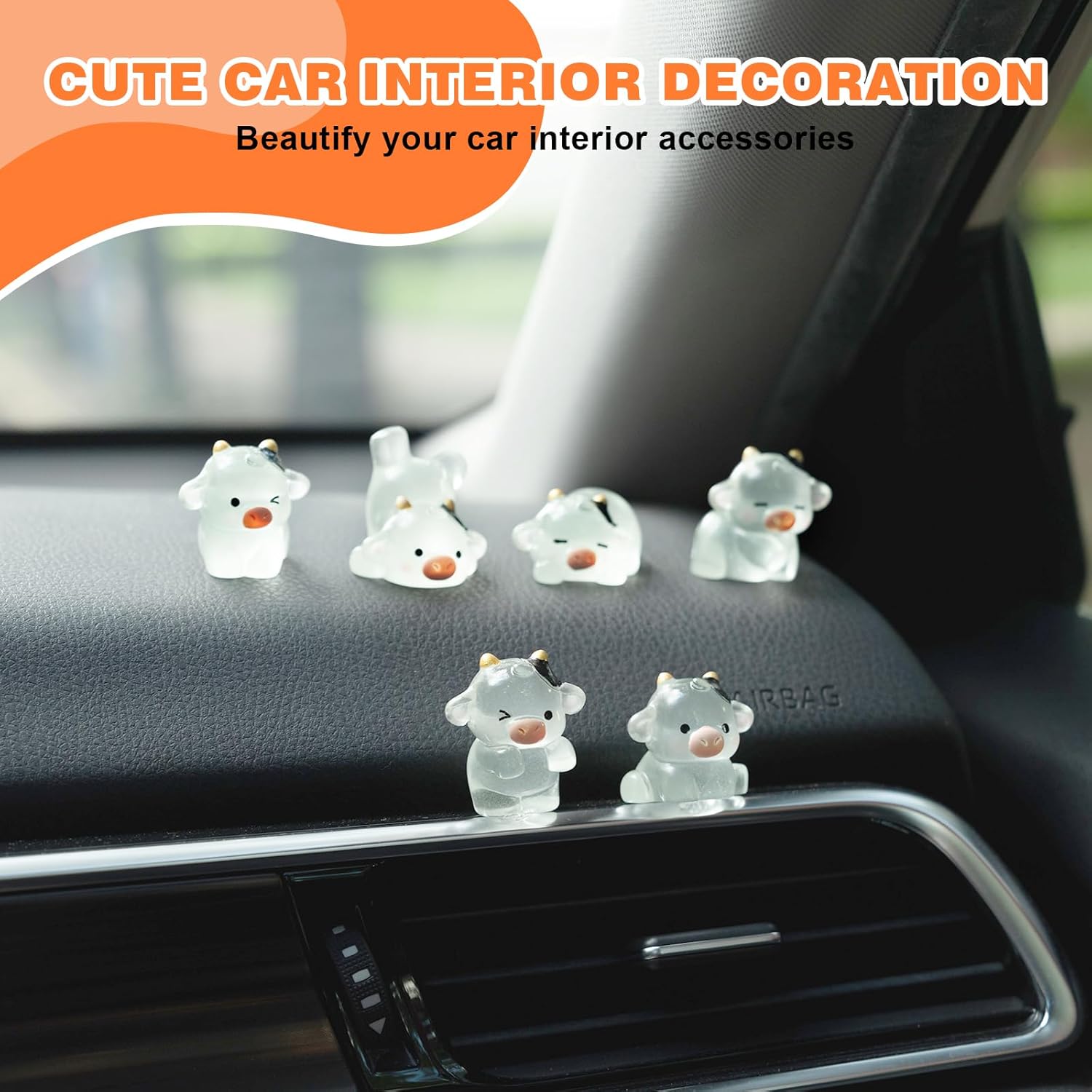 Luminous Cow Car Dashboard Dec - Car Accessories Rear incelemesi ve fiyatı